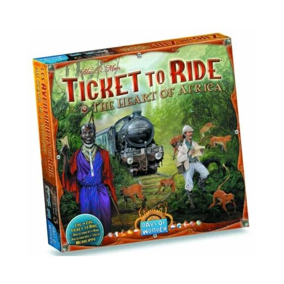 Ticket to ride the heart of africa 3 térképcsomag társasjáték kiegészítő angol kiadás