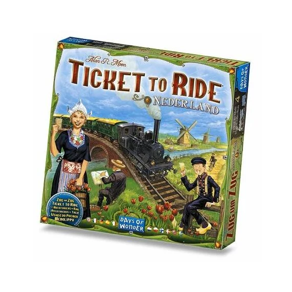 Ticket to ride nederlands 4 térképcsomag társasjáték kiegészítő angol kiadás