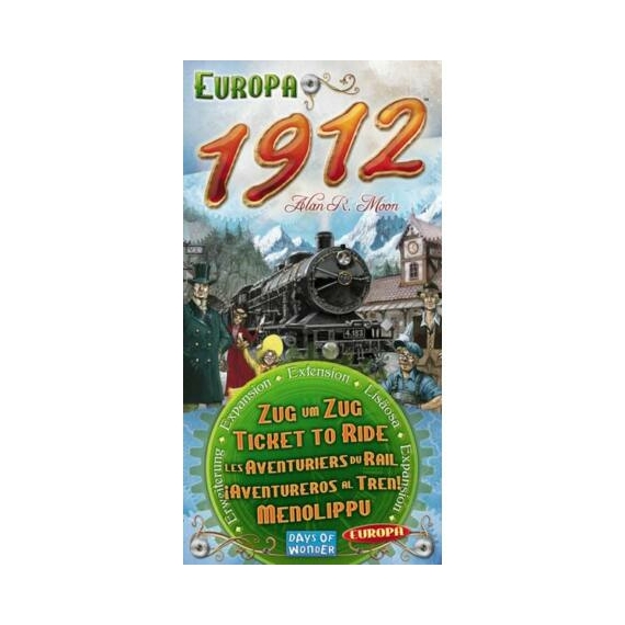 Ticket to ride europe 1912 kiegészítő angol kiadás társasjáték