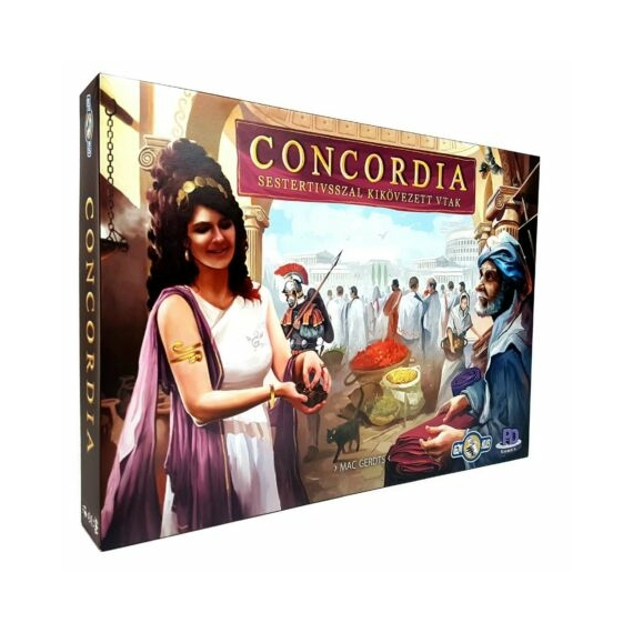 Concordia sestertiusszal kikövezett utak társasjáték