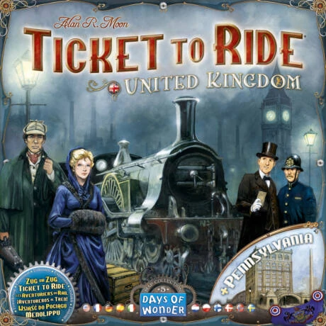 Ticket to Ride: United Kingdom & Pennsylvania 5. térképcsomag kiegészítő (angol kiadás)
